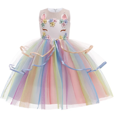 Vestido de princesa unicornio