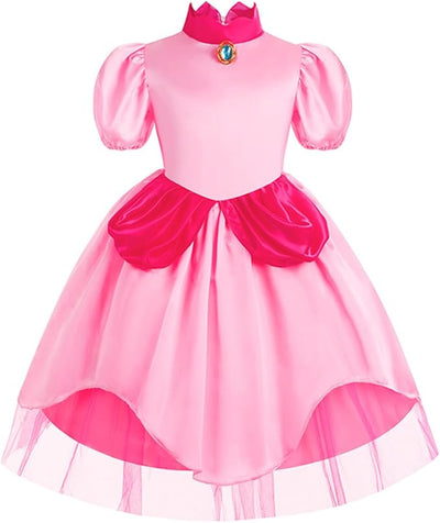 Vestido princesa peach 