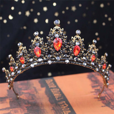 Corona de princesa roja