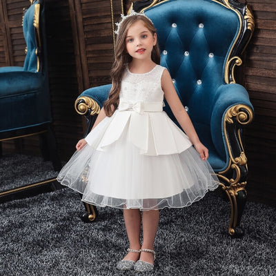 Vestido princesa blanco nina​ 