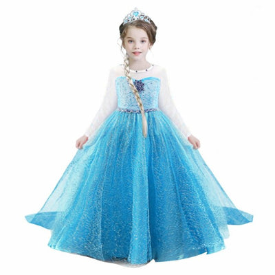 Vestido de princesa frozen