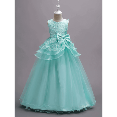 Vestido princesa turquesa 