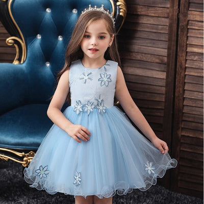 Vestido princesas azul 